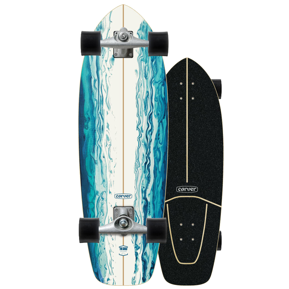 Комплект лонгборд CX RESIN SURFSKATE COMPLETE Голубый