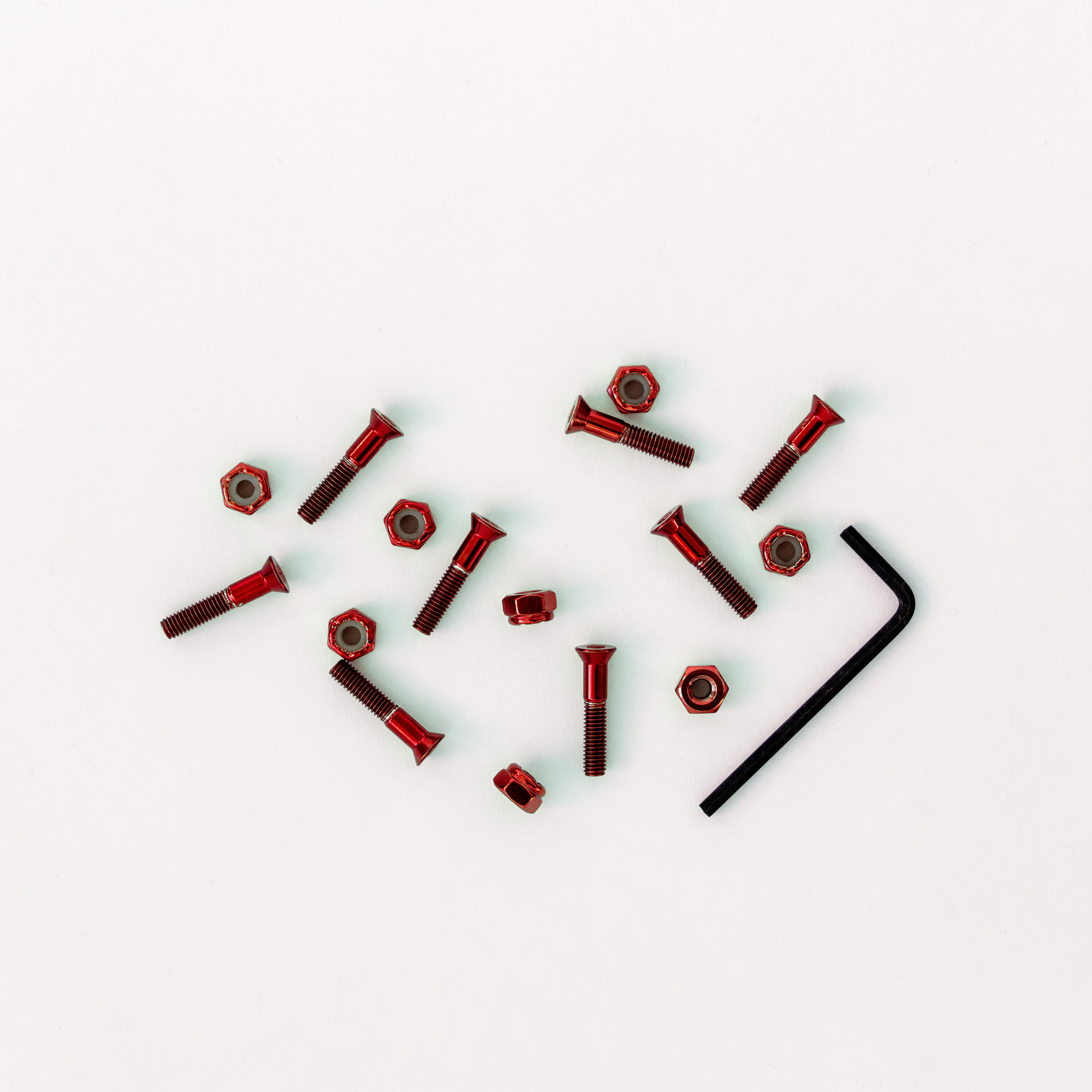 Комплект винтов FOOТWORK (шестиграник с ключом) Красный
