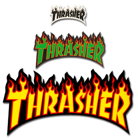 Наклейка Thrasher Flame купить в Boardshop №1