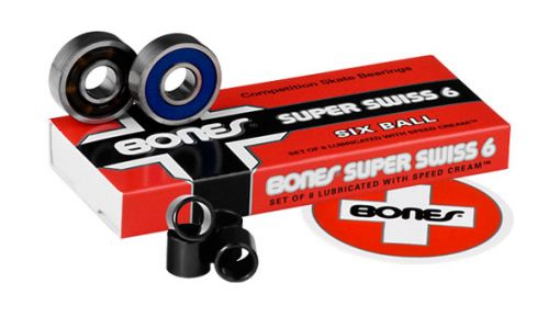 Подшипники для скейтборда Bones Super Swiss 8mm 8 Packs купить в Boardshop №1
